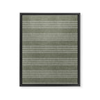 farmhouse stitch - olive Framed Canvas Print Gallery Image 3