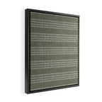 farmhouse stitch - olive Framed Canvas Print Gallery Image 2