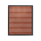 farmhouse stitch - rust Framed Canvas Print Gallery Image 8