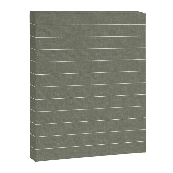 farmhouse stripes - olive green Canvas Print Gallery Image 1