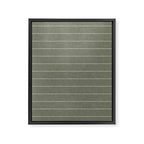 farmhouse stripes - olive green Framed Canvas Print Gallery Image 8