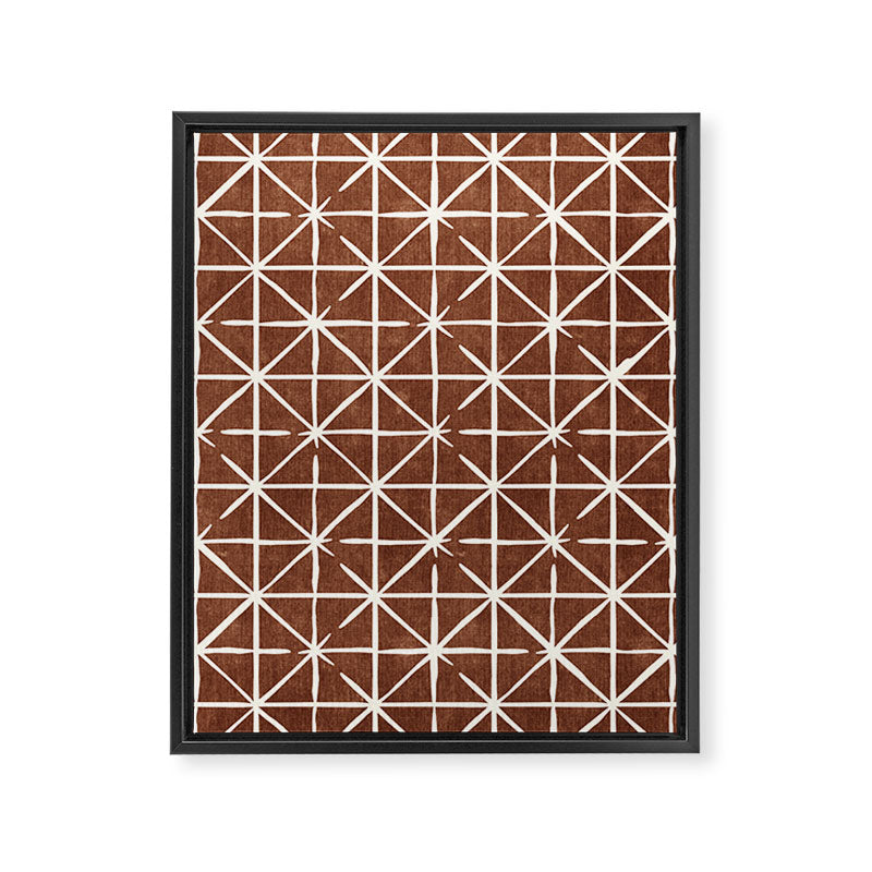 geometric triangles - brandywine Framed Canvas Print Gallery Image 8