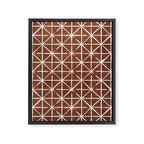 geometric triangles - brandywine Framed Canvas Print Gallery Image 8