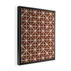 geometric triangles - brandywine Framed Canvas Print Gallery Image 2