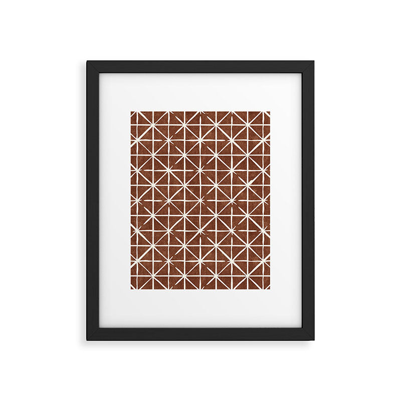 geometric triangles - brandywine Framed Art Print Gallery Image 6