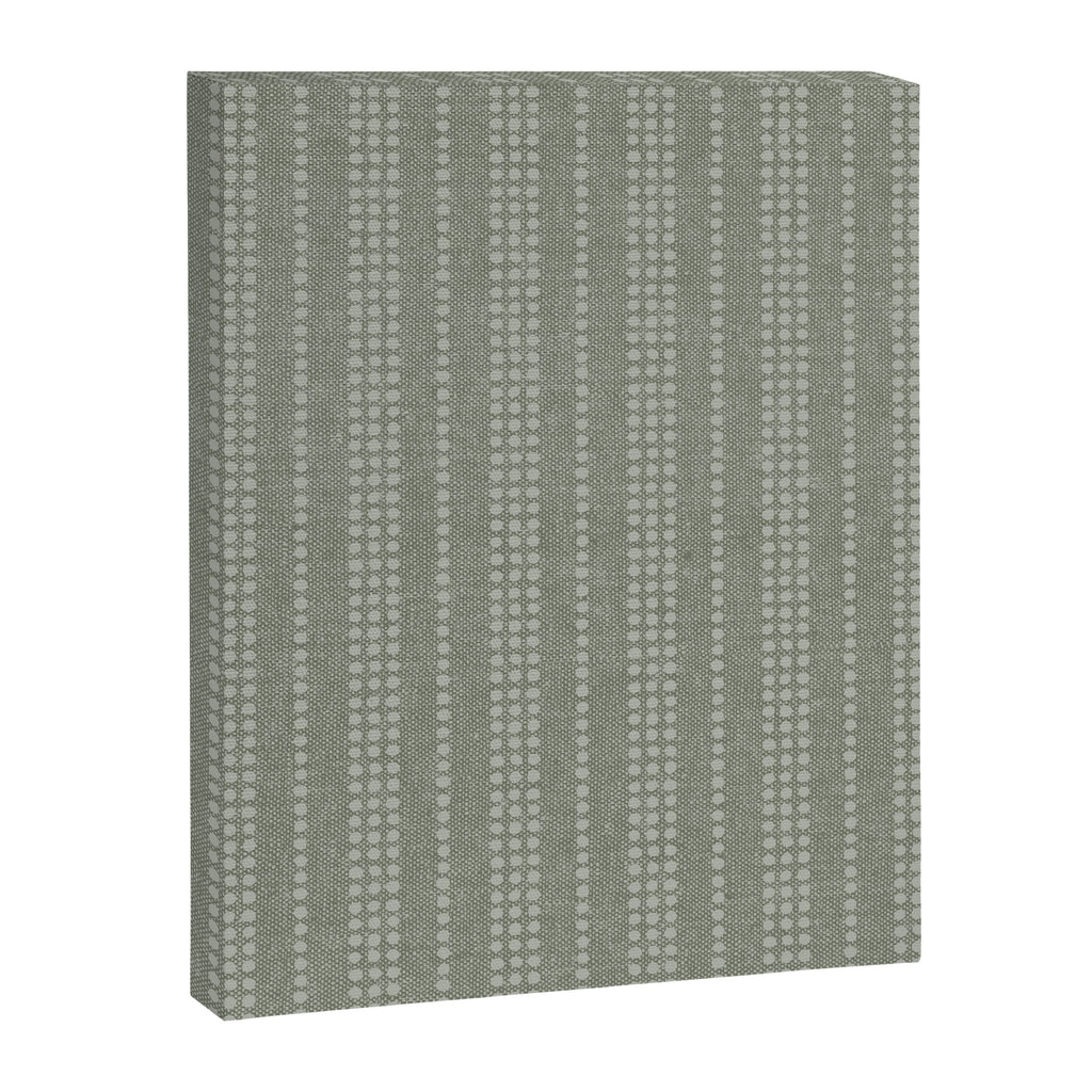 irregular striped dots - sage Canvas Print Gallery Image 8