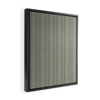 irregular striped dots - sage Framed Canvas Print Gallery Image 2
