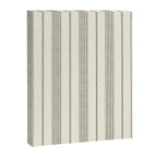 ivy stripes - cream and olive green Canvas Print Gallery Image 8