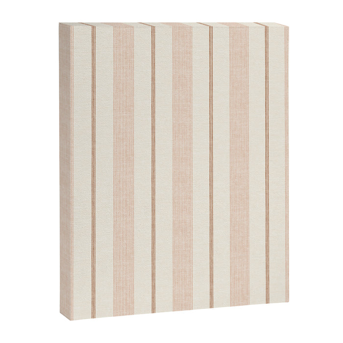 ivy stripes - cream, rust and terracotta Canvas Print Gallery Image 1