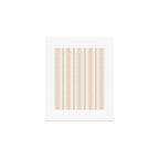 ivy stripes - cream, rust and terracotta Art Print Gallery Image 1