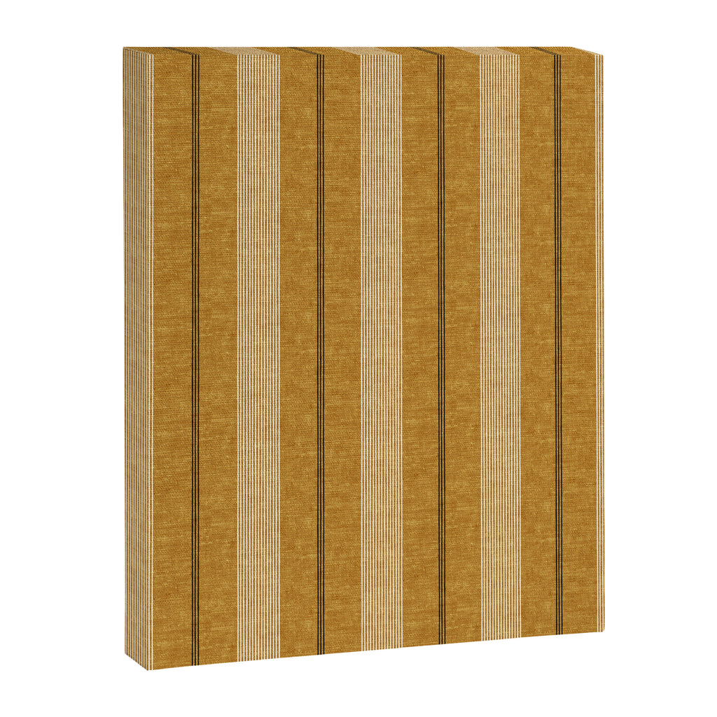 ivy stripes - mustard and black Canvas Print Gallery Image 8