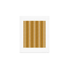 ivy stripes - mustard and black Art Print Gallery Image 1