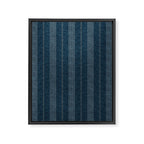 ivy stripes - navy blue Framed Canvas Print Gallery Image 8