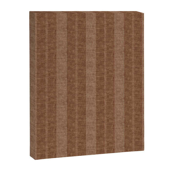 ivy stripes - warm brown Canvas Print Gallery Image 1
