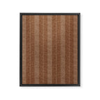 ivy stripes - warm brown Framed Canvas Print Gallery Image 8