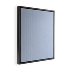 linen textured stripes - coastal blue Framed Canvas Print Gallery Image 2
