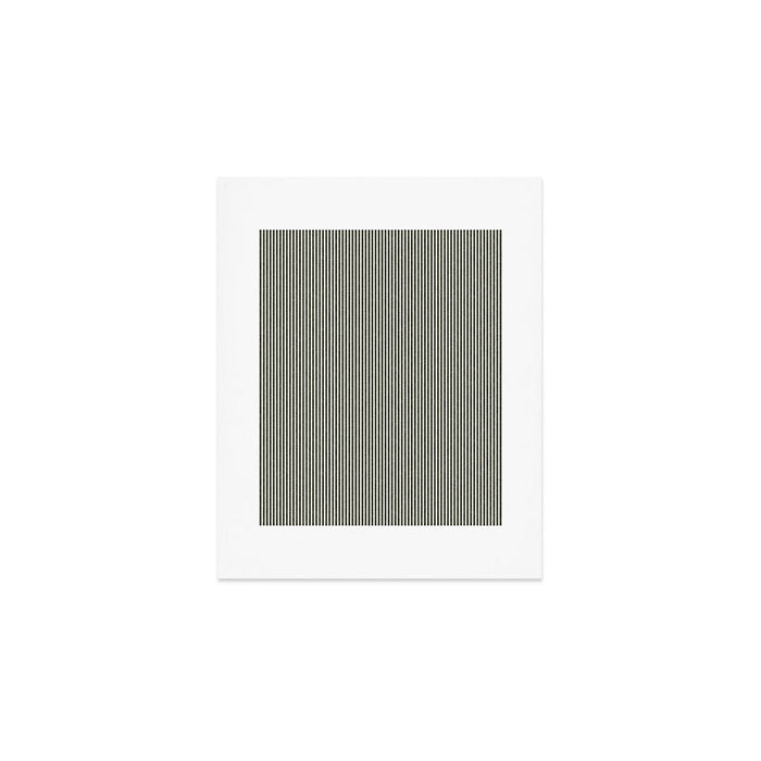 linen textured stripes - olive green Art Print Gallery Image 1