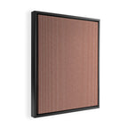 linen textured stripes - rust Framed Canvas Print Gallery Image 2