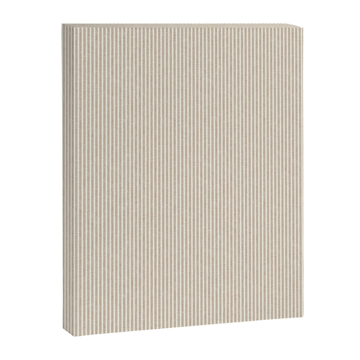 linen textured stripes - sand Canvas Print Gallery Image 1