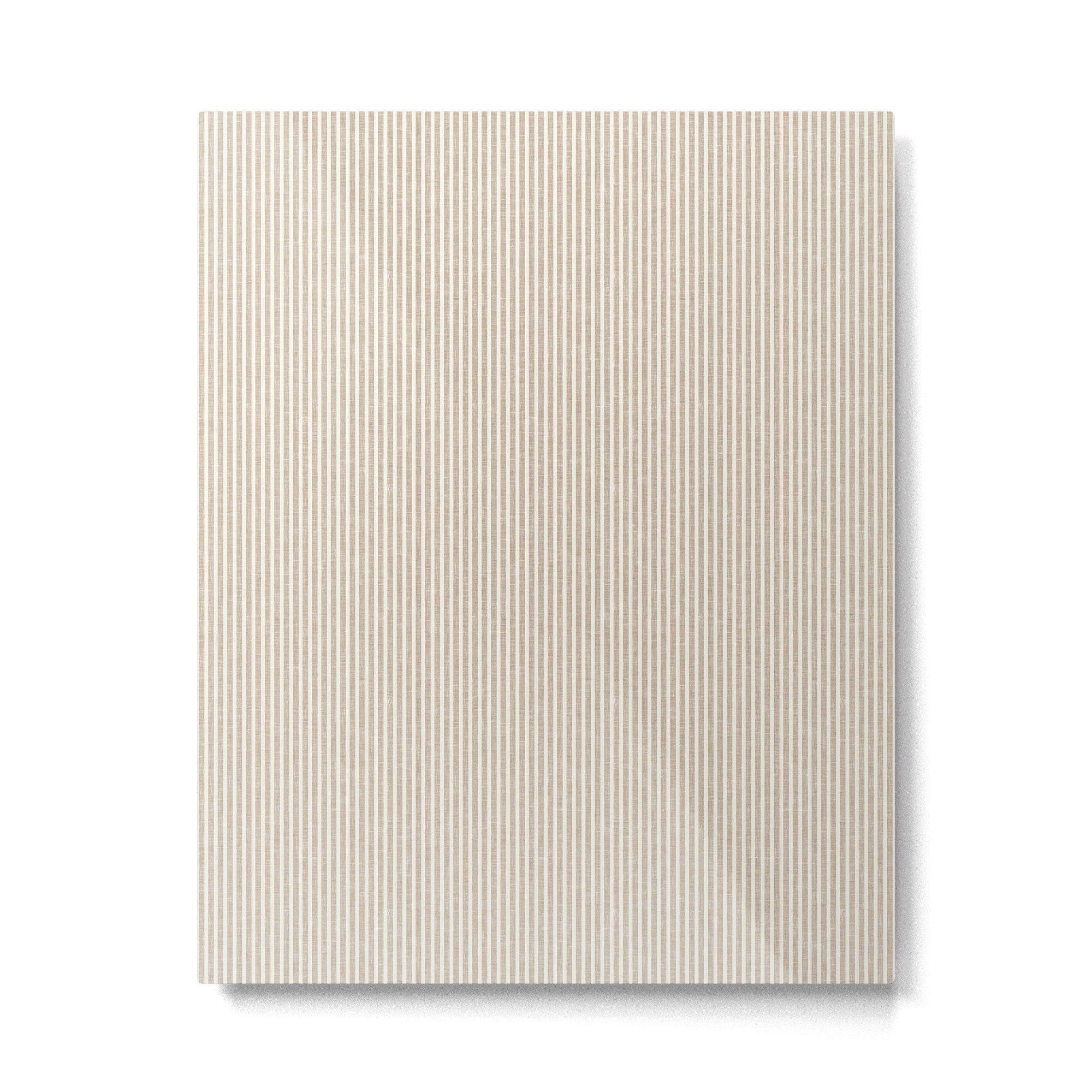 linen textured stripes - sand Metal Print Gallery Image 6