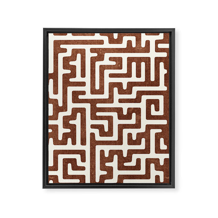 maze in brandywine Framed Canvas Print Gallery Image 1