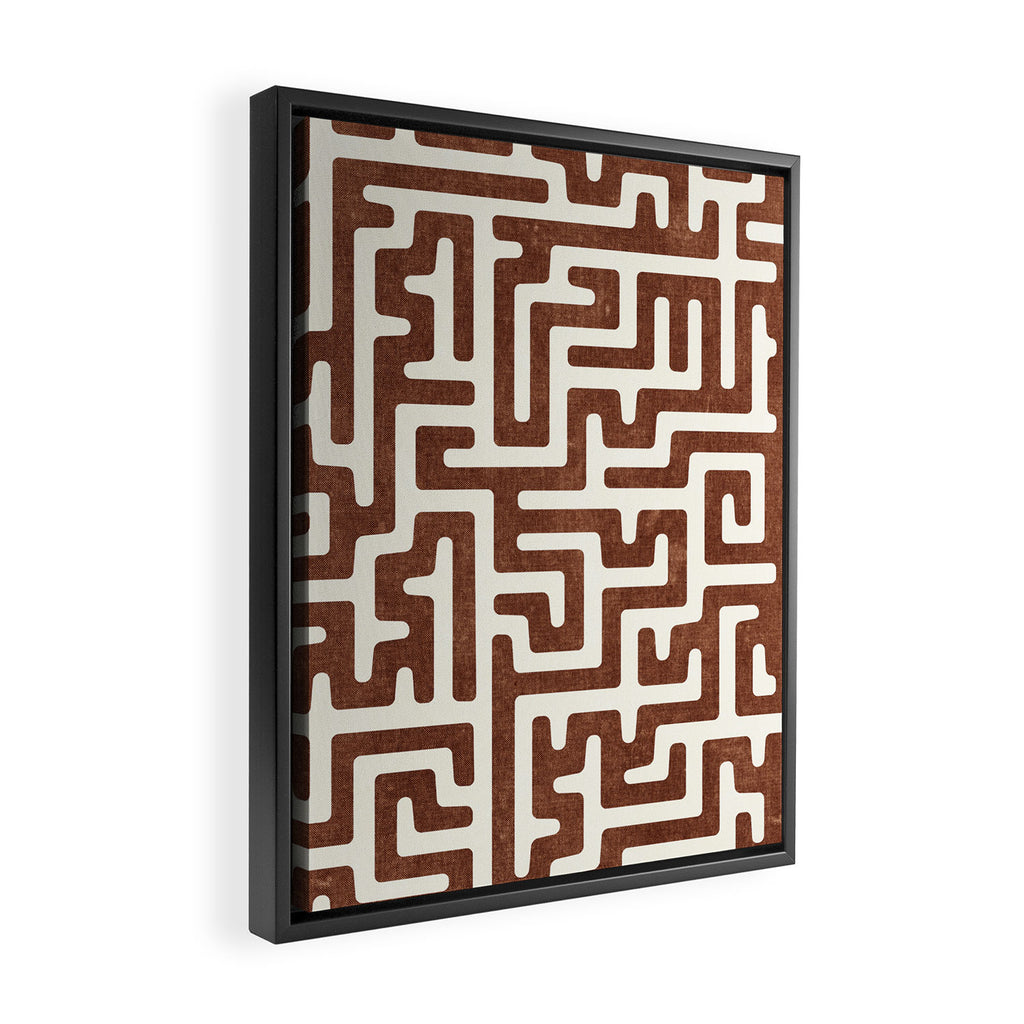 maze in brandywine Framed Canvas Print Gallery Image 2