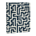maze in dark blue Canvas Print Gallery Image 8