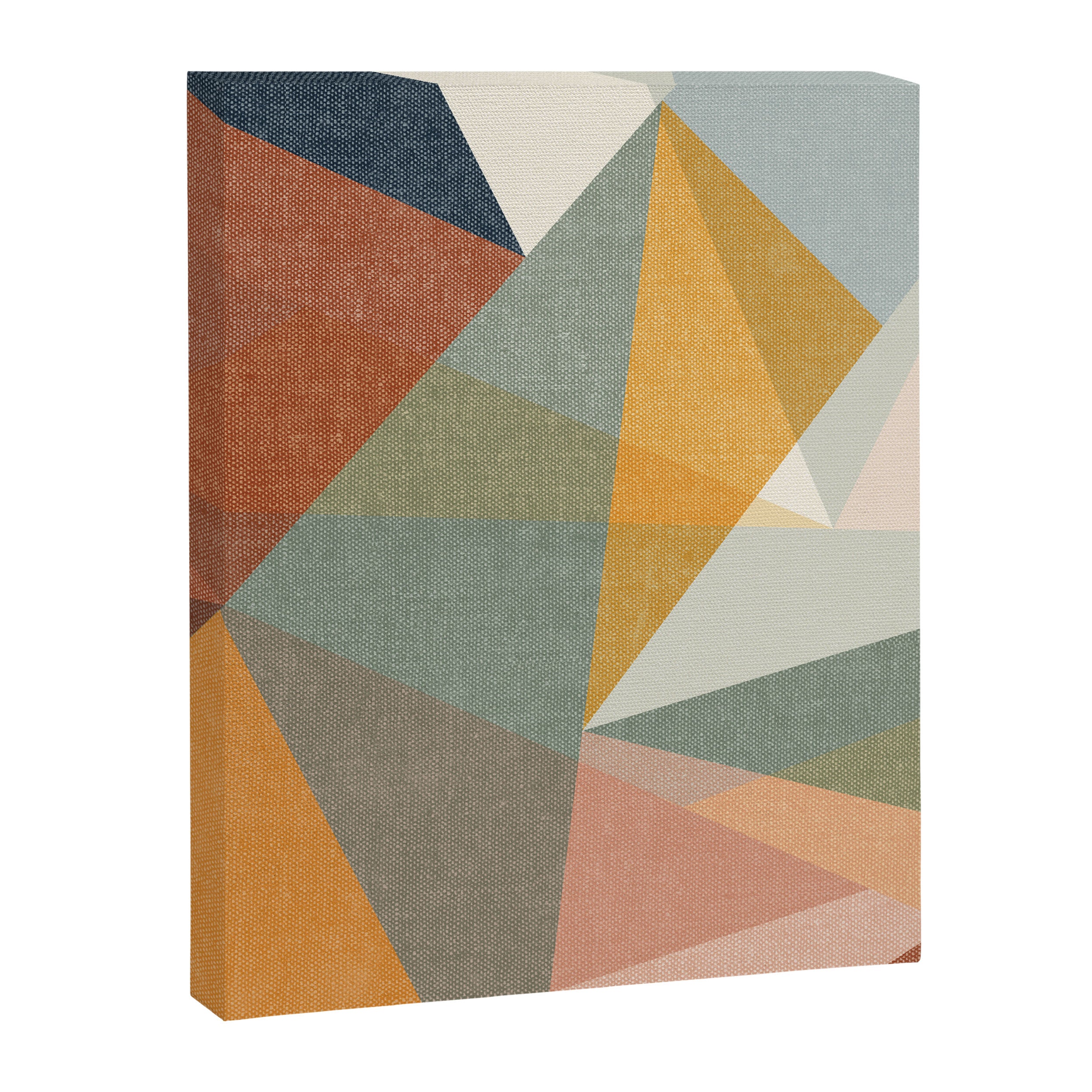 modern triangle mosaic - multi Canvas Print Gallery Image 8