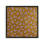 monarch butterflies - pink on ginger Framed Canvas Print Gallery Image 3
