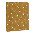 moon and stars - mustard Canvas Print Gallery Image 8