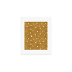 moon and stars - mustard Art Print Gallery Image 1