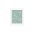 moon and stars - surf blue Art Print Gallery Image 1