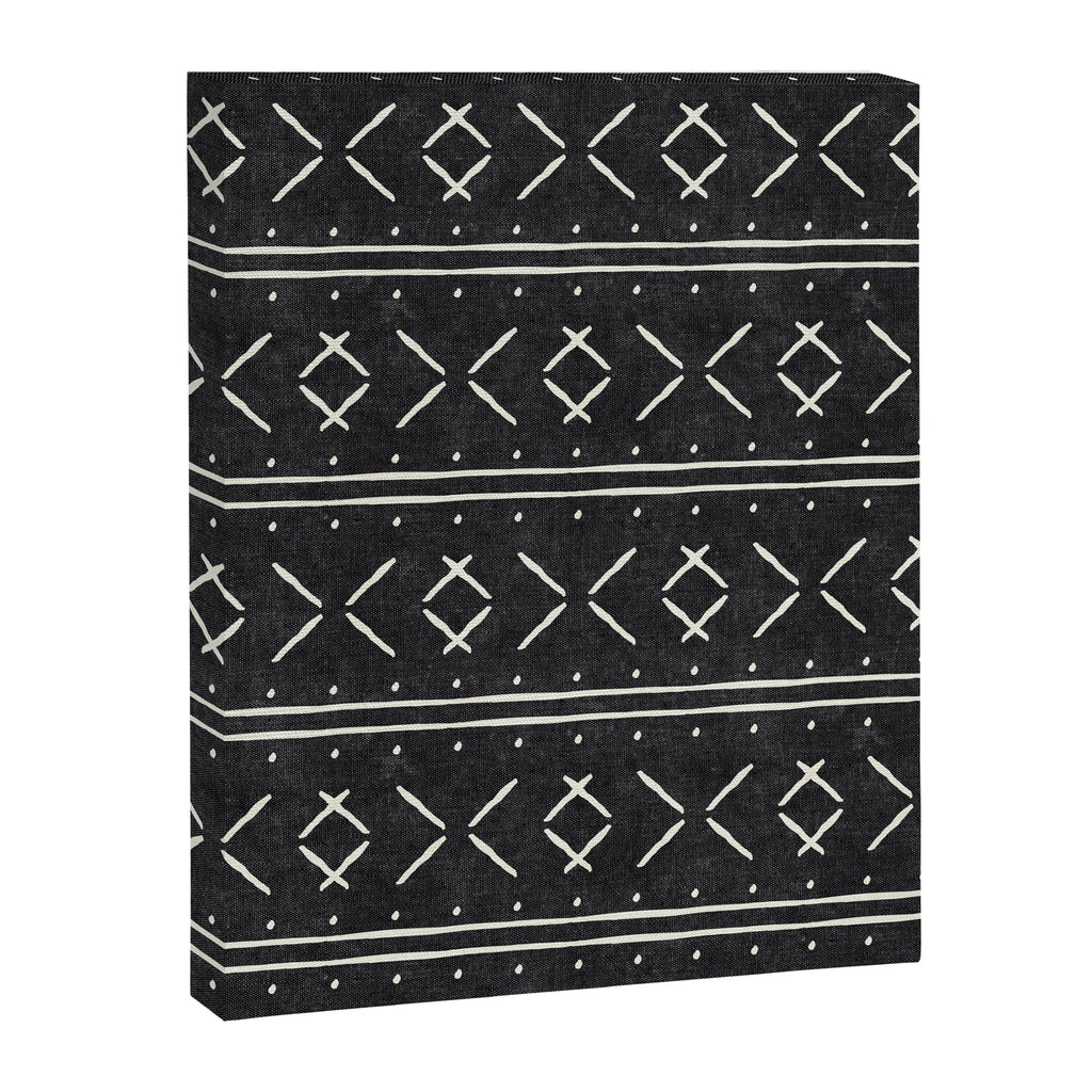 mud cloth stitch - onyx Canvas Print Gallery Image 8