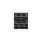 mud cloth stitch - onyx Art Print Gallery Image 1