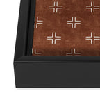 mudcloth crosses - brandywine Framed Canvas Print Gallery Image 3