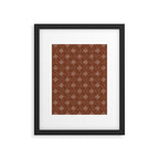 mudcloth crosses - brandywine Framed Art Print Gallery Image 5