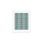 mudcloth diamonds - dusty blue Art Print Gallery Image 1
