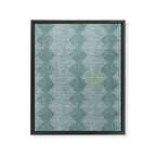 mudcloth diamonds - dusty blue Framed Canvas Print Gallery Image 8