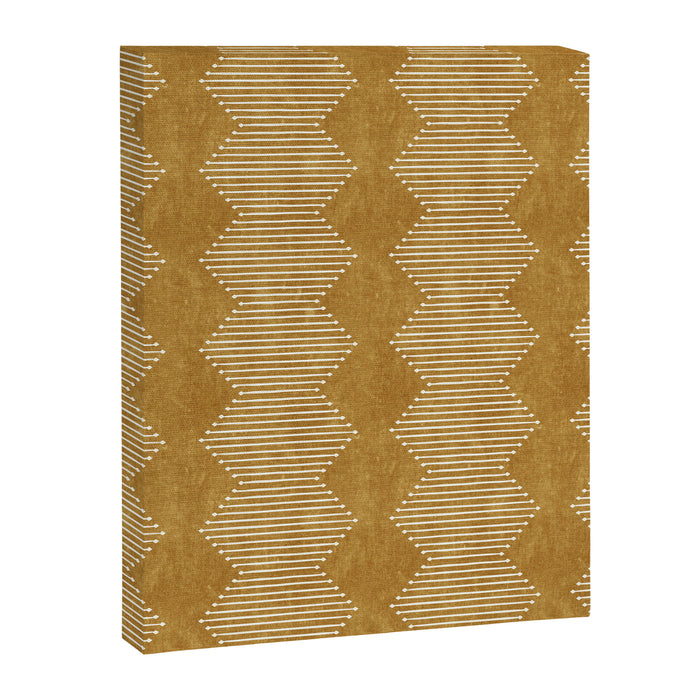mudcloth diamonds - mustard Canvas Print Gallery Image 1