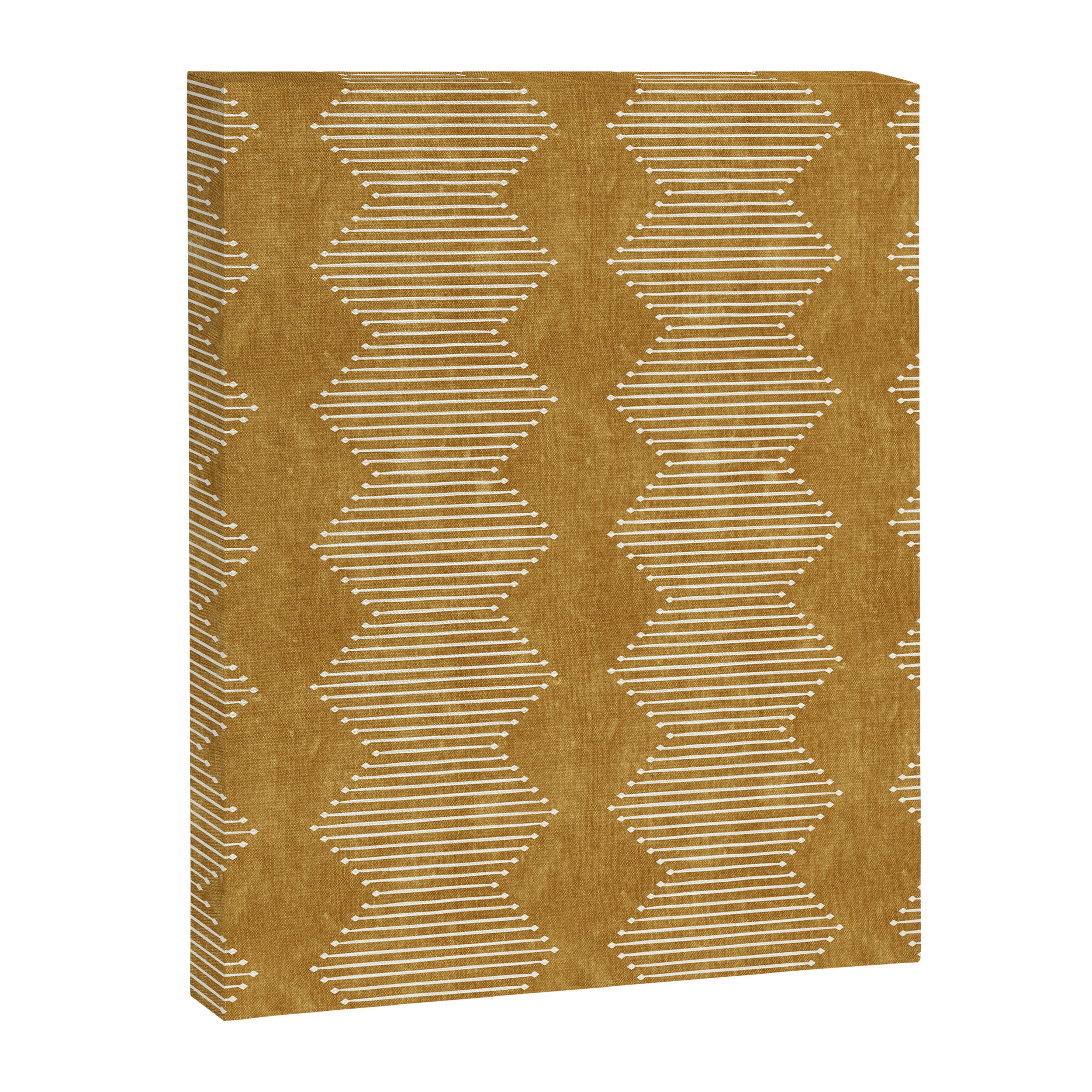 mudcloth diamonds - mustard Canvas Print Gallery Image 8