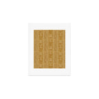 mustard mud cloth - arrow cross Art Print Gallery Image 1
