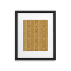 mustard mud cloth - arrow cross Framed Art Print Gallery Image 4
