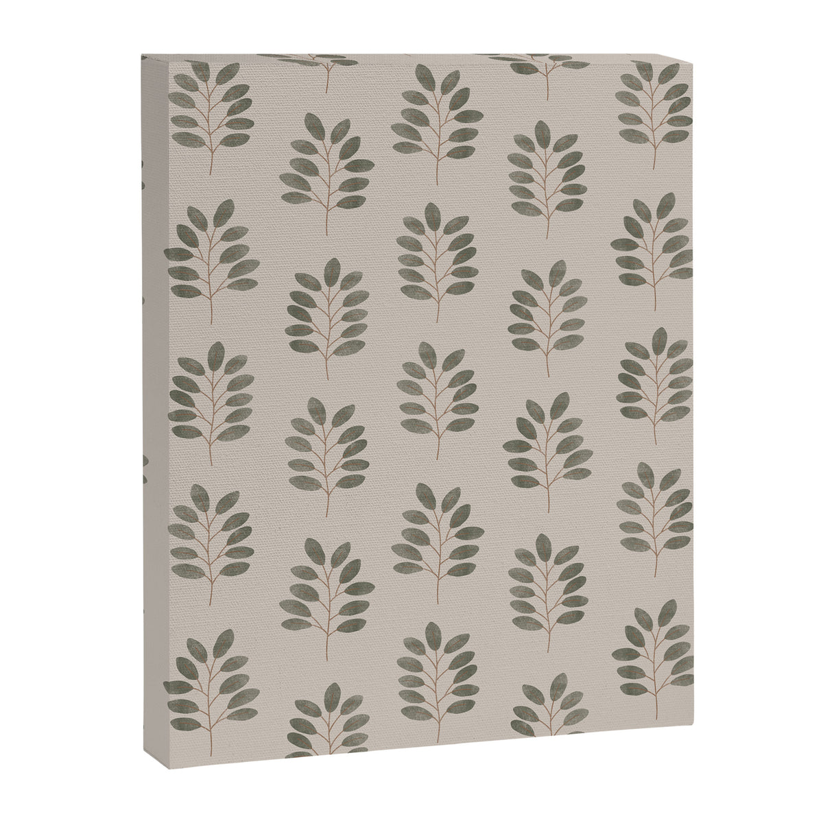 noble branches - pewter and olive Canvas Print Gallery Image 8