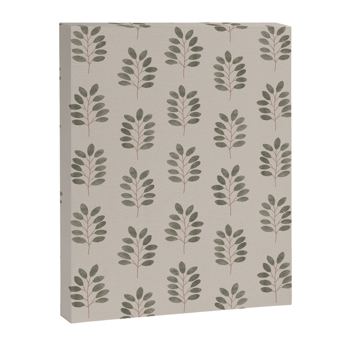 noble branches - pewter and olive Canvas Print Gallery Image 1