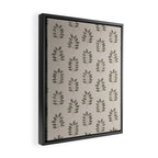 noble branches - pewter and olive Framed Canvas Print Gallery Image 2