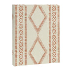 oceania diamond stripes - ginger on cream Canvas Print Gallery Image 8