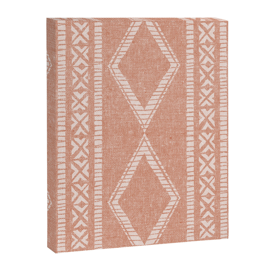 oceania diamond stripes - terracotta Canvas Print Gallery Image 8
