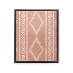oceania diamond stripes - terracotta Framed Canvas Print Gallery Image 8
