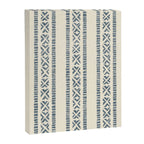 oceania vertical stripes - navy blue on cream Canvas Print Gallery Image 8