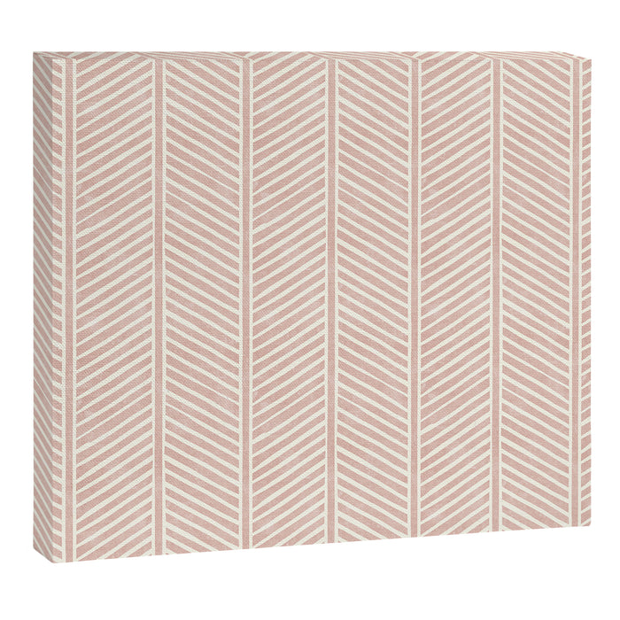 Organic Chevron in Rose Canvas Print Gallery Image 1